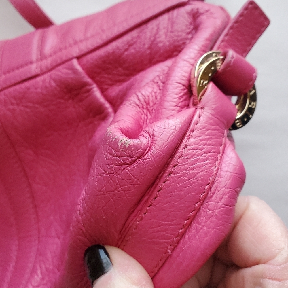 BVLGARI Chandler pink leather shoulder bag -. Italy. LOWEST PRICE ever! - Picture 6 of 14